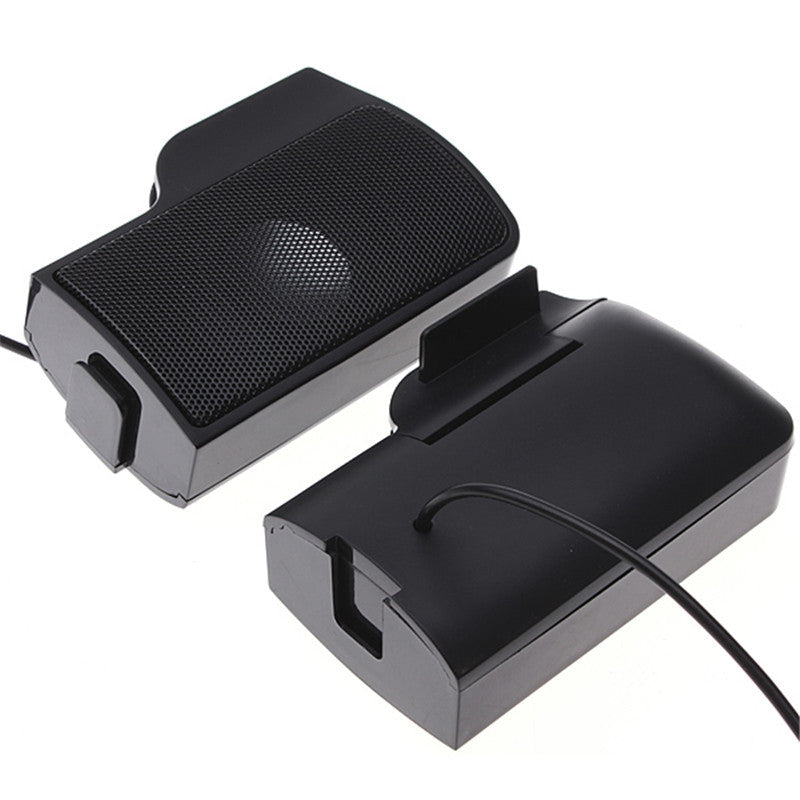 HKM-231955 Compact Clip-On USB Desktop Speakers for Enhanced Sound Experience
