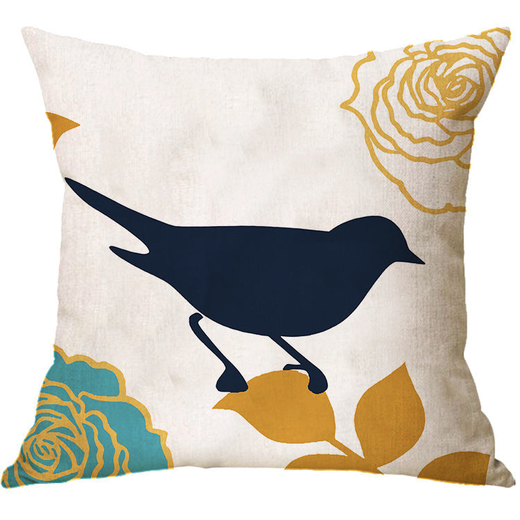 HKM-232019 Geometric Abstract Linen Pillowcase - Nordic Style Cushion Cover