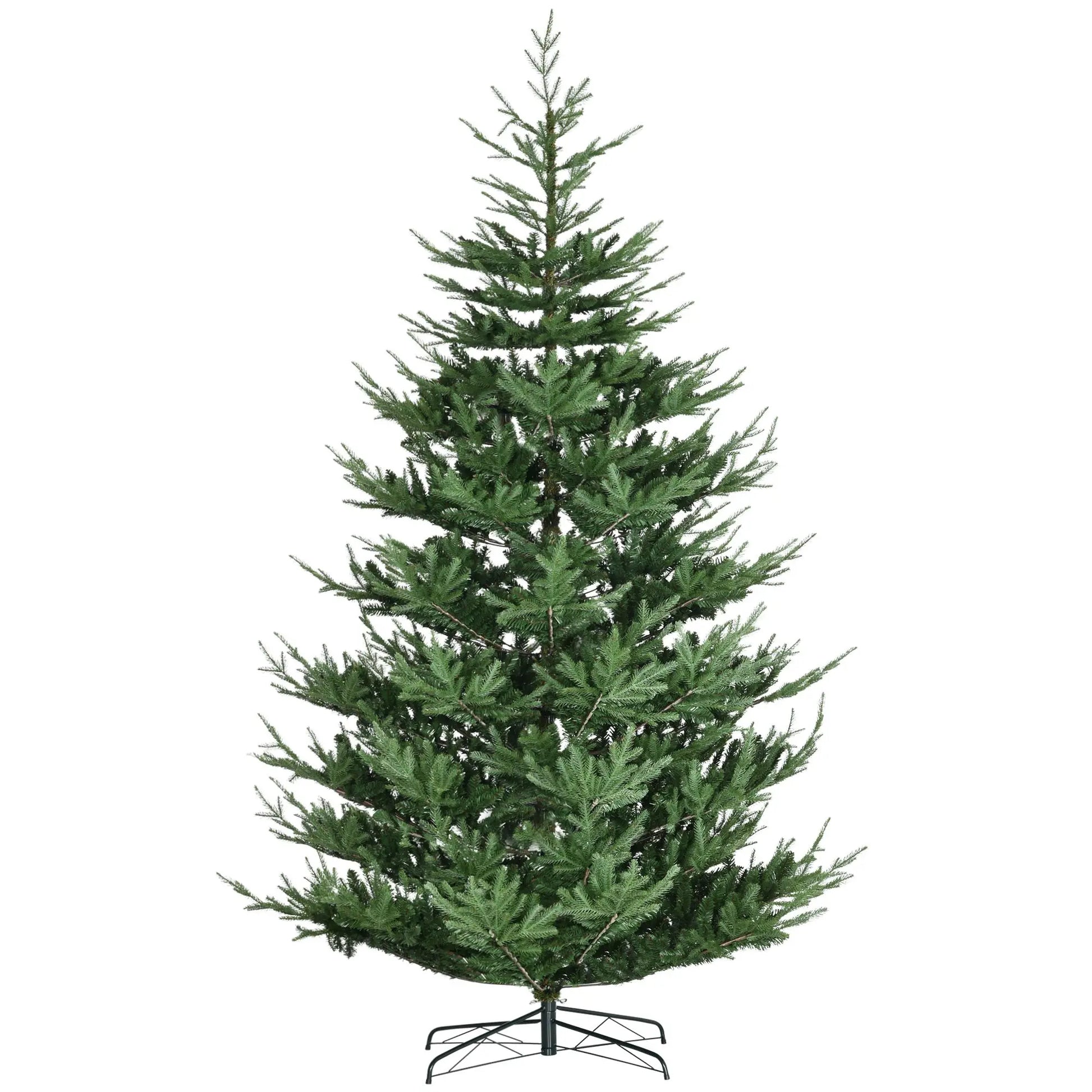 HKM-232083 9ft Hinged Artificial Christmas Tree with 1939 Realistic Pine Branches and Steel Base