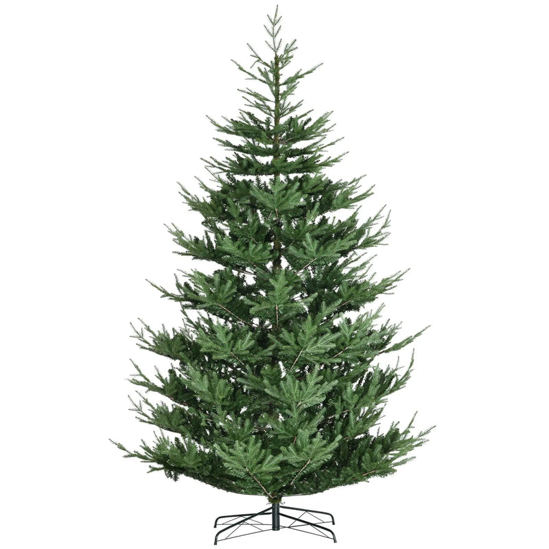 HKM-232083 9ft Hinged Artificial Christmas Tree with 1939 Realistic Pine Branches and Steel Base