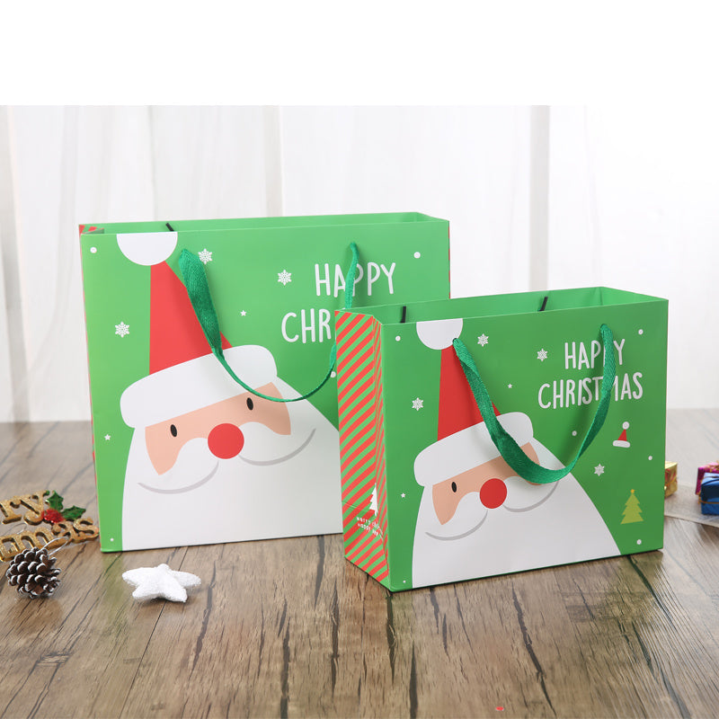 HKM-232083 Christmas Gift Tote Bags and Boxes in Red and Green - Large and Small Sizes Available