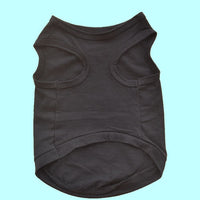 HKM-2321597 Lightweight Cotton Black Dog Vest for Spring and Summer Wear