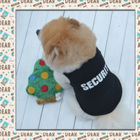 HKM-2321597 Lightweight Cotton Black Dog Vest for Spring and Summer Wear