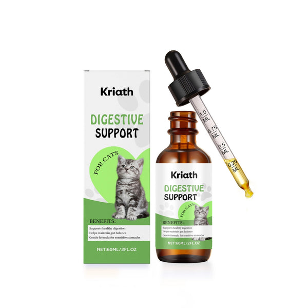 HKM-2321853 Cat Digestive Support Drops - Natural Ingredients for Healthy Digestion