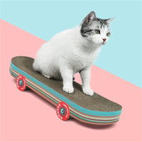 HKM-2321981 Creative Skateboard-Shaped Cat Scratching Board Made of Corrugated Paper
