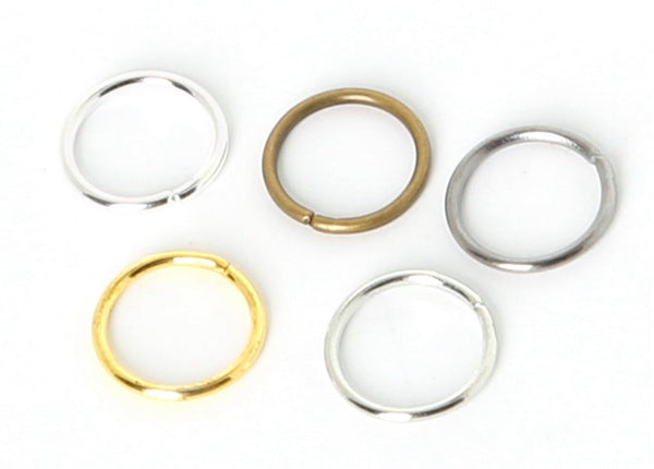 HKM-232211 200-Piece Alloy Hair Ring for Dreadlocks and Braids - 8mm & 10mm in Various Finishes