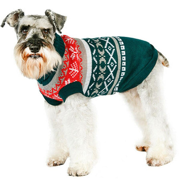 HKM-232211 Leaf Pattern Casual Pet Sweater in Various Colors for Comfort and Style