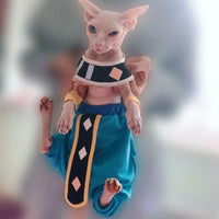 HKM-2322365 Trendy Blue Cat Clothes for Hairless Cats - Comfortable Cotton Suit for All Ages