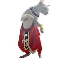 HKM-2322365 Trendy Blue Cat Clothes for Hairless Cats - Comfortable Cotton Suit for All Ages