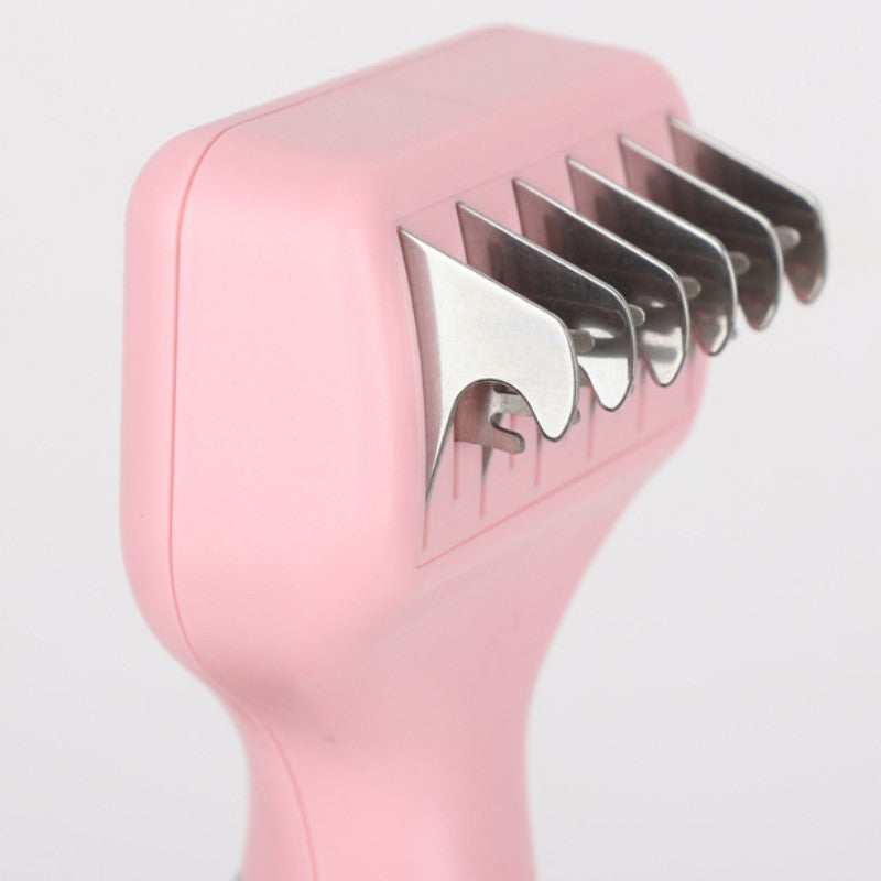 HKM-2323261 Stainless Steel Dog and Cat Grooming Comb with Knot Knife and Massage Brush