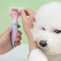 HKM-2323261 Stainless Steel Dog and Cat Grooming Comb with Knot Knife and Massage Brush