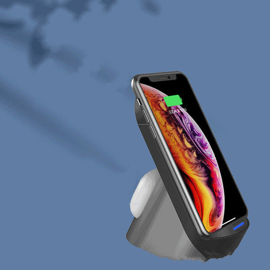 HKM-232339 Dual Vertical Wireless Charger for Mobile Phones and Headsets - Fast Charging Station