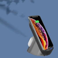 HKM-232339 Dual Vertical Wireless Charger for Mobile Phones and Headsets - Fast Charging Station
