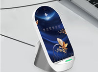 HKM-232339 Dual Vertical Wireless Charger for Mobile Phones and Headsets - Fast Charging Station