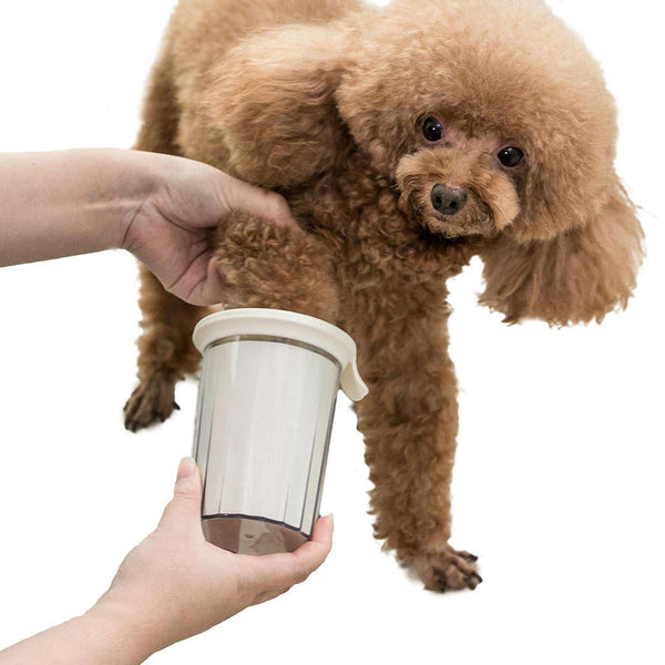 HKM-2323645 Portable Pet Foot Washer Cup with Soft Silicone Bristles for Effective Cleaning