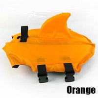 HKM-2324157 Shark Fin Pet Life Jacket for Dogs - Blue & Orange, Multiple Sizes (XS to XXL)
