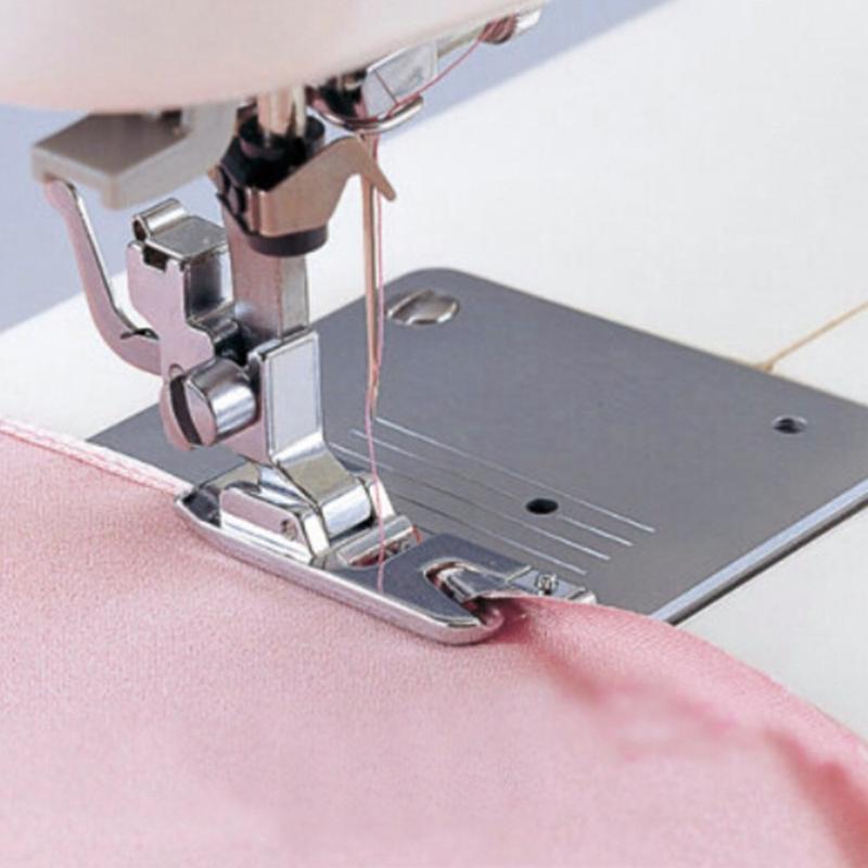 HKM-232467 Stainless Steel Multi-Function Sewing Machine Zigzag Seam Crimping Foot, 3mm Width