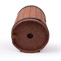 HKM-2325821 Assembled Wine Barrel Pet Bed with Felt Board for Cats