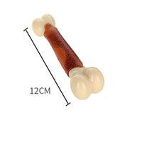 HKM-2326589 Durable Foodie-Bone Cowhide & Nylon PU Toy for All Dog Types