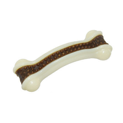 HKM-2326589 Durable Foodie-Bone Cowhide & Nylon PU Toy for All Dog Types