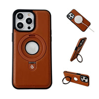 HKM-232723 Magnetic Drop-Resistant Leather Phone Case for iPhone 11 Pro, 12 Pro Max, 13 Pro, 14 Pro Max in Various Colors