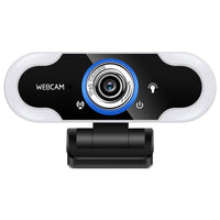 HKM-232851 1080P USB Camera with LED Supplement Light and Omnidirectional Microphone for Online Classes and Live Streaming