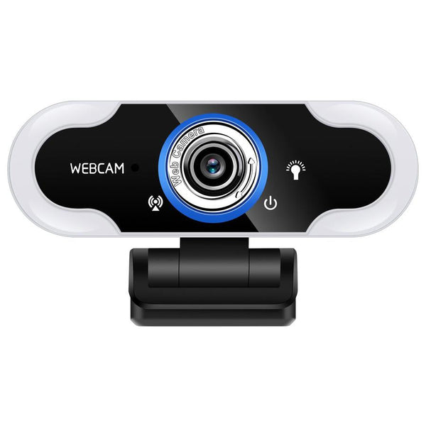 HKM-232851 1080P USB Camera with LED Supplement Light and Omnidirectional Microphone for Online Classes and Live Streaming