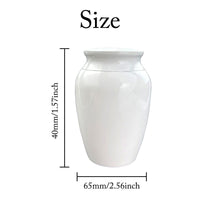 HKM-2329021 Tree of Life Aluminum Memorial Jar for Pet Remains - White 70x45mm