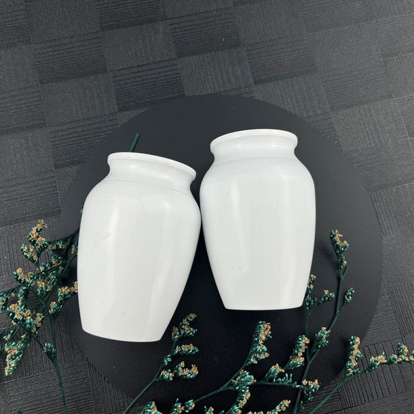 HKM-2329021 Tree of Life Aluminum Memorial Jar for Pet Remains - White 70x45mm