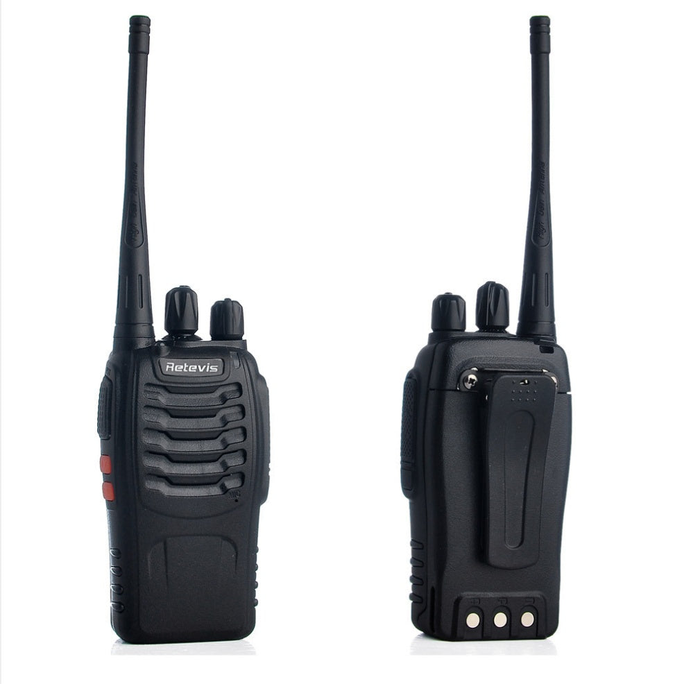 HKM-232979 Civil H777 Walkie Talkie with Single Frequency UHF 400-470MHz, Black, 1000mAh Battery