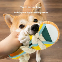 HKM-2330173 Bite Shoes Sound Pet Toy - Self-Hi Relieving Stuffy for Dogs, Oxford Cloth, 7*8*18cm, Available in Rock Yellow, Bondi Blue, Dean Green