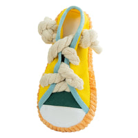 HKM-2330173 Bite Shoes Sound Pet Toy - Self-Hi Relieving Stuffy for Dogs, Oxford Cloth, 7*8*18cm, Available in Rock Yellow, Bondi Blue, Dean Green