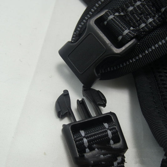 HKM-2330813 Double-Sided Nylon Chest Strap for Dogs in Black, Red, Army Green, and Blue