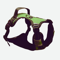 HKM-2330813 Double-Sided Nylon Chest Strap for Dogs in Black, Red, Army Green, and Blue