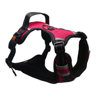 HKM-2330813 Double-Sided Nylon Chest Strap for Dogs in Black, Red, Army Green, and Blue
