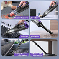 HKM-233363 Compact Handheld Wet/Dry Car Vacuum Cleaner for Efficient Home and Auto Cleaning