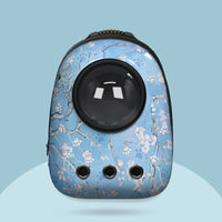 HKM-2333757 Space Capsule Cat Backpack - Medium to Hard, 15 Catty Capacity, Various Landscape Patterns