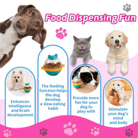 HKM-2334781 Interactive Dog & Cat Treat Dispenser Puzzle Ball for Medium to Large Breeds