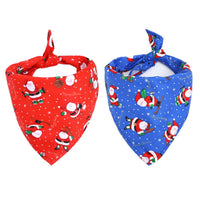 HKM-2334909 Santa Claus Pet Triangle Scarf with Adjustable Buckle Design