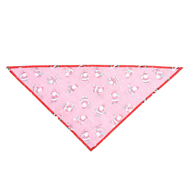 HKM-2334909 Santa Claus Pet Triangle Scarf with Adjustable Buckle Design