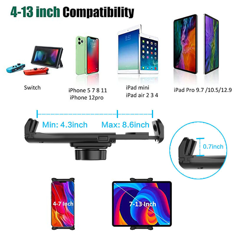 HKM-233491 Universal Car Tablet and Mobile Phone Holder for Cup Holders
