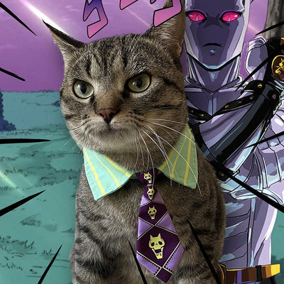 HKM-2335293 Cat Tie Collar and T-shirt Set with Headgear - Multiple Character Options