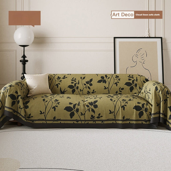 HKM-233683 Retro Four Seasons Non-slip Wear-resistant Sofa Cover in Multiple Sizes and Colors