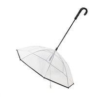 HKM-2337085 Transparent Dog Umbrella with Removable Traction Chain