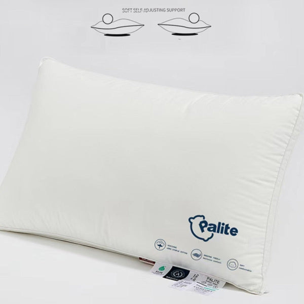 HKM-233747 Rectangular Cotton Fiber Pillow for Neck Protection, 8-12cm Height