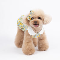 HKM-2337853 Floral Pattern Cotton Camisole for Dogs - Fashionable and Simple Design