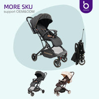 HKM-233811 Lightweight Foldable Baby Pram for Air Travel - Compact Stroller with Easy Storage