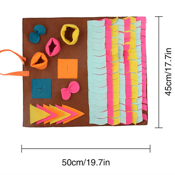 HKM-2339133 Slow Food Puzzle Training Mat for Dogs – Interactive Foraging Blanket