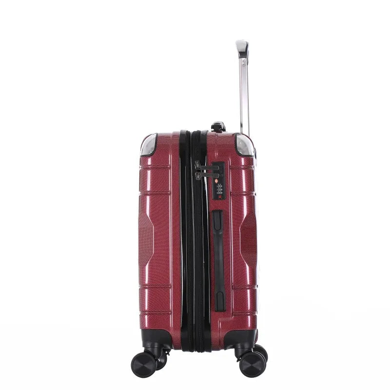 HKM-234003 3-Piece 20-Inch Trolley Case Set with 4-Wheel Design and Password Lock