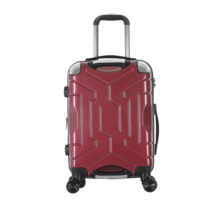 HKM-234003 3-Piece 20-Inch Trolley Case Set with 4-Wheel Design and Password Lock